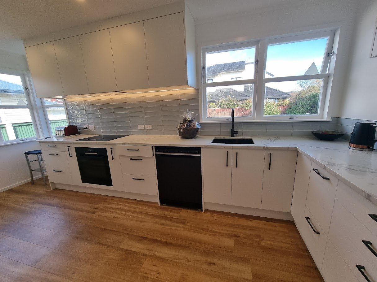 Kitchen after renovation by All About Kitchens & Bathrooms, Wellington