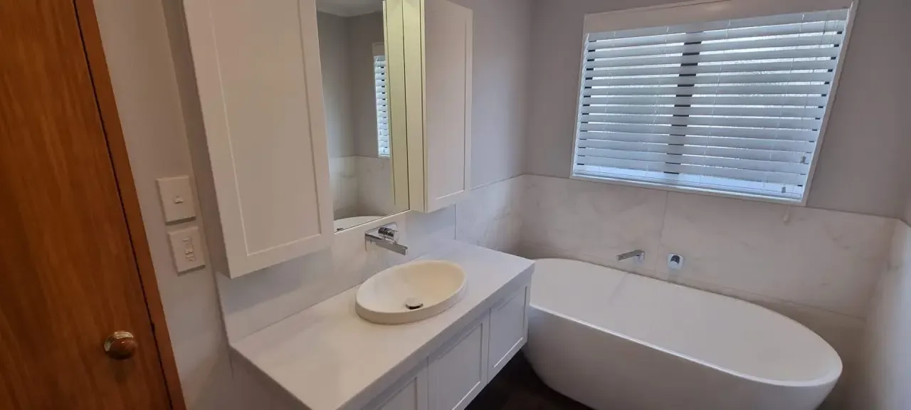 Bathroom renovation, Whitby: after